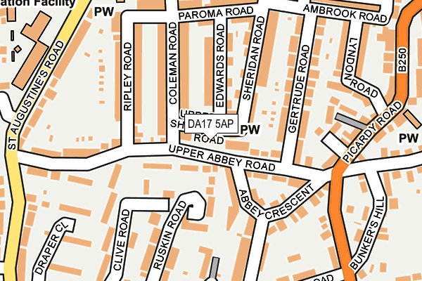 DA17 5AP map - OS OpenMap – Local (Ordnance Survey) DA17 5AP map - OS OpenMap – Local (Ordnance Survey)