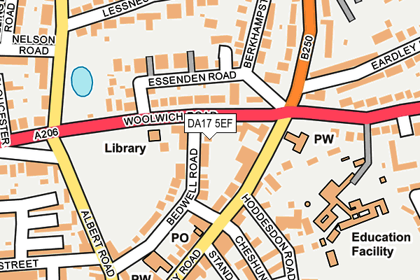 DA17 5EF map - OS OpenMap – Local (Ordnance Survey) DA17 5EF map - OS OpenMap – Local (Ordnance Survey)