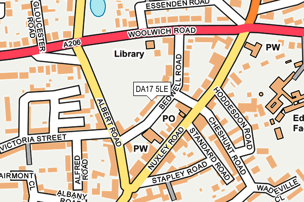 DA17 5LE map - OS OpenMap – Local (Ordnance Survey) DA17 5LE map - OS OpenMap – Local (Ordnance Survey)
