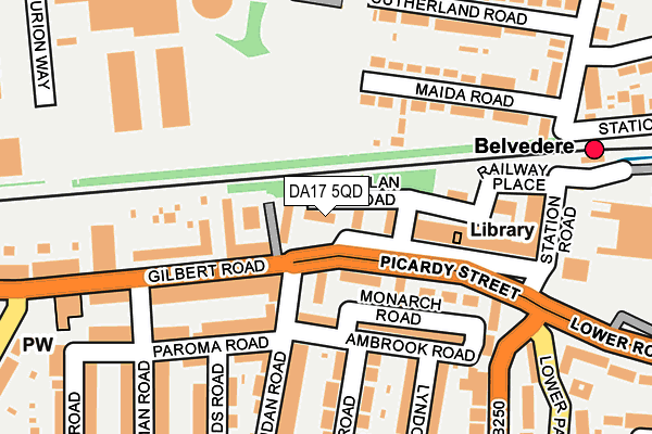 DA17 5QD map - OS OpenMap – Local (Ordnance Survey) DA17 5QD map - OS OpenMap – Local (Ordnance Survey)