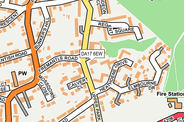 DA17 6EW map - OS OpenMap – Local (Ordnance Survey) DA17 6EW map - OS OpenMap – Local (Ordnance Survey)