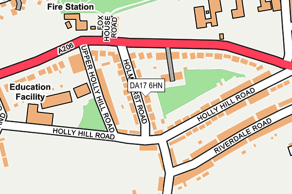 DA17 6HN map - OS OpenMap – Local (Ordnance Survey) DA17 6HN map - OS OpenMap – Local (Ordnance Survey)