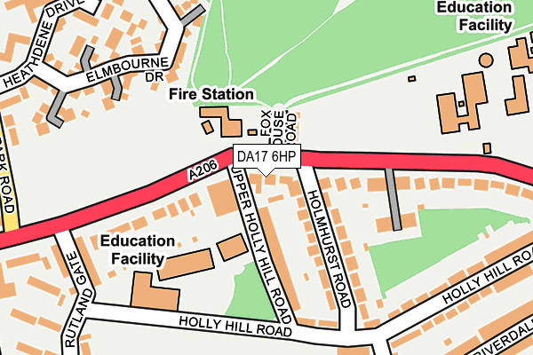 DA17 6HP map - OS OpenMap – Local (Ordnance Survey) DA17 6HP map - OS OpenMap – Local (Ordnance Survey)