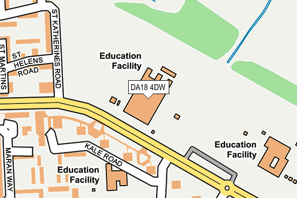 DA18 4DW map - OS OpenMap – Local (Ordnance Survey) DA18 4DW map - OS OpenMap – Local (Ordnance Survey)