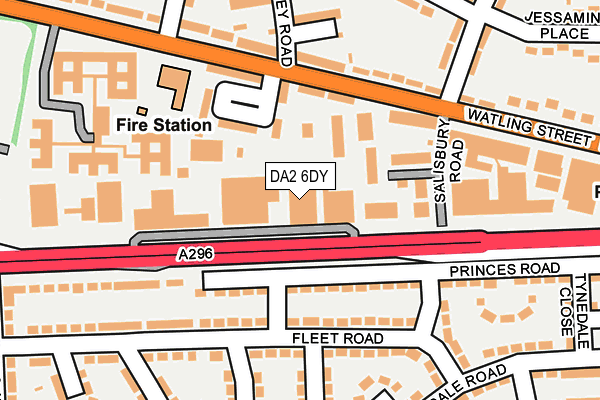 DA2 6DY map - OS OpenMap – Local (Ordnance Survey) DA2 6DY map - OS OpenMap – Local (Ordnance Survey)