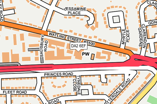 DA2 6EF map - OS OpenMap – Local (Ordnance Survey) DA2 6EF map - OS OpenMap – Local (Ordnance Survey)