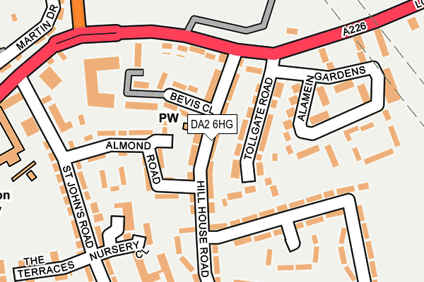 DA2 6HG map - OS OpenMap – Local (Ordnance Survey) DA2 6HG map - OS OpenMap – Local (Ordnance Survey)