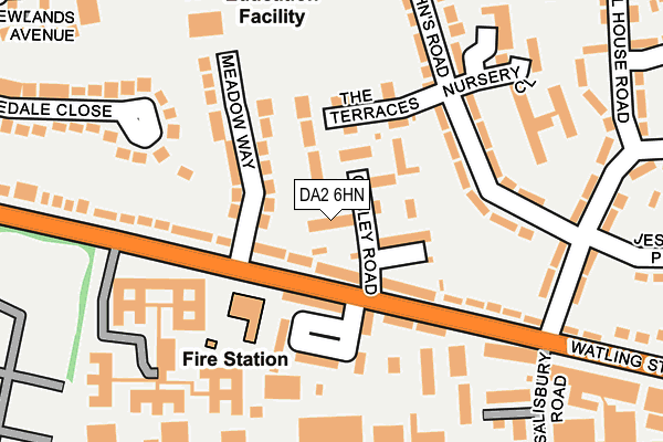 DA2 6HN map - OS OpenMap – Local (Ordnance Survey) DA2 6HN map - OS OpenMap – Local (Ordnance Survey)