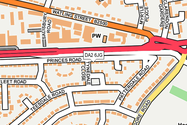 DA2 6JG map - OS OpenMap – Local (Ordnance Survey) DA2 6JG map - OS OpenMap – Local (Ordnance Survey)