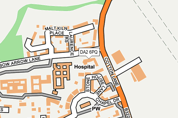 DA2 6PQ map - OS OpenMap – Local (Ordnance Survey) DA2 6PQ map - OS OpenMap – Local (Ordnance Survey)