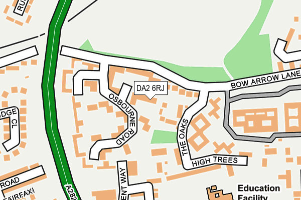 DA2 6RJ map - OS OpenMap – Local (Ordnance Survey) DA2 6RJ map - OS OpenMap – Local (Ordnance Survey)
