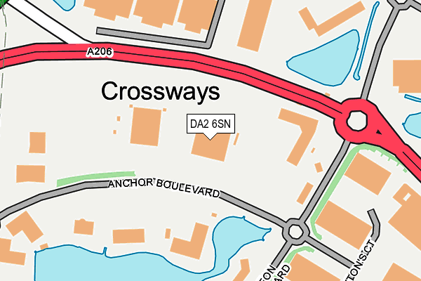 DA2 6SN map - OS OpenMap – Local (Ordnance Survey) DA2 6SN map - OS OpenMap – Local (Ordnance Survey)