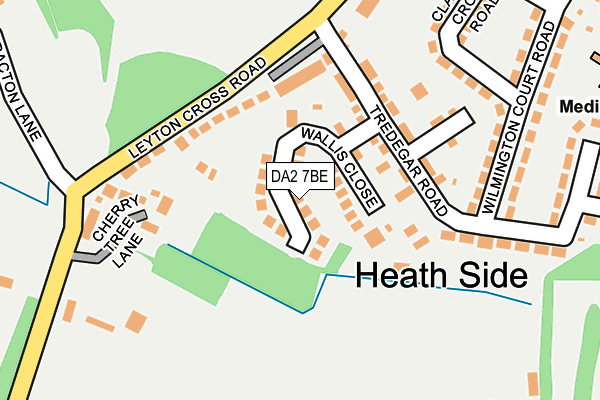 DA2 7BE map - OS OpenMap – Local (Ordnance Survey) DA2 7BE map - OS OpenMap – Local (Ordnance Survey)