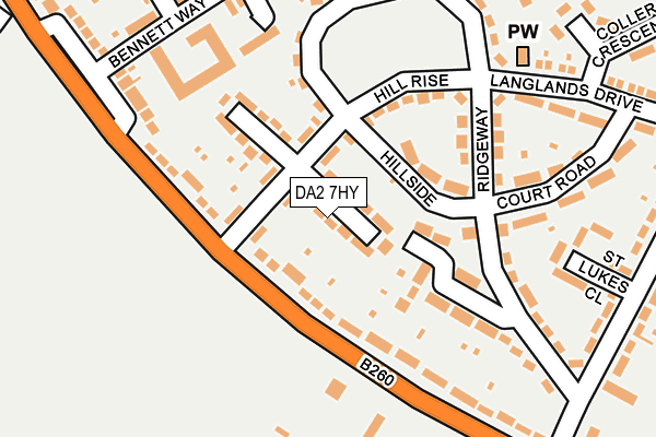 DA2 7HY map - OS OpenMap – Local (Ordnance Survey) DA2 7HY map - OS OpenMap – Local (Ordnance Survey)