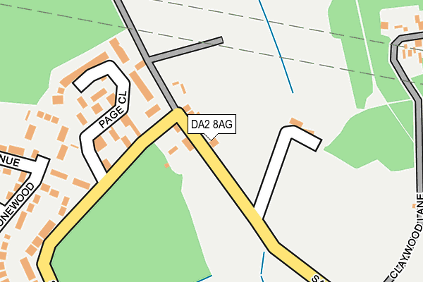 DA2 8AG map - OS OpenMap – Local (Ordnance Survey) DA2 8AG map - OS OpenMap – Local (Ordnance Survey)