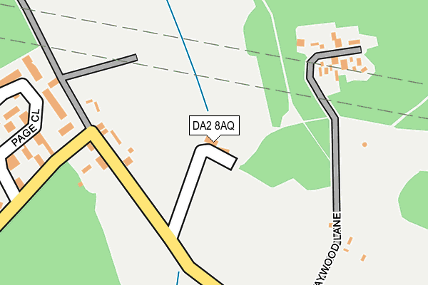 DA2 8AQ map - OS OpenMap – Local (Ordnance Survey) DA2 8AQ map - OS OpenMap – Local (Ordnance Survey)