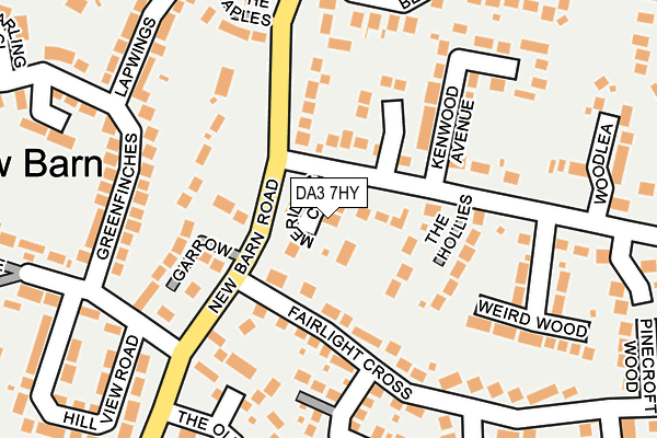 DA3 7HY map - OS OpenMap – Local (Ordnance Survey)