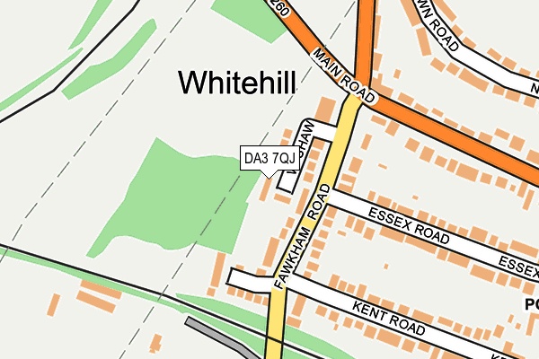DA3 7QJ map - OS OpenMap – Local (Ordnance Survey) DA3 7QJ map - OS OpenMap – Local (Ordnance Survey)