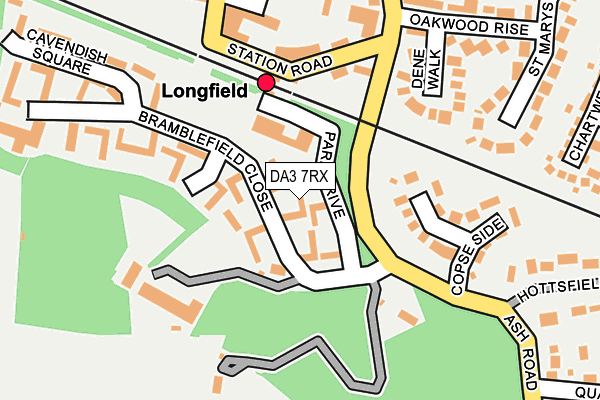 DA3 7RX map - OS OpenMap – Local (Ordnance Survey) DA3 7RX map - OS OpenMap – Local (Ordnance Survey)