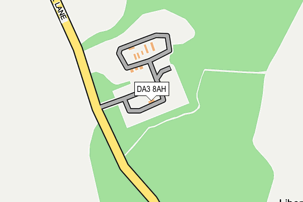 DA3 8AH map - OS OpenMap – Local (Ordnance Survey) DA3 8AH map - OS OpenMap – Local (Ordnance Survey)