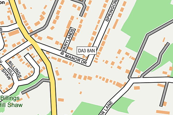 DA3 8AN map - OS OpenMap – Local (Ordnance Survey) DA3 8AN map - OS OpenMap – Local (Ordnance Survey)