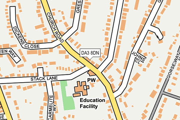DA3 8DN map - OS OpenMap – Local (Ordnance Survey) DA3 8DN map - OS OpenMap – Local (Ordnance Survey)