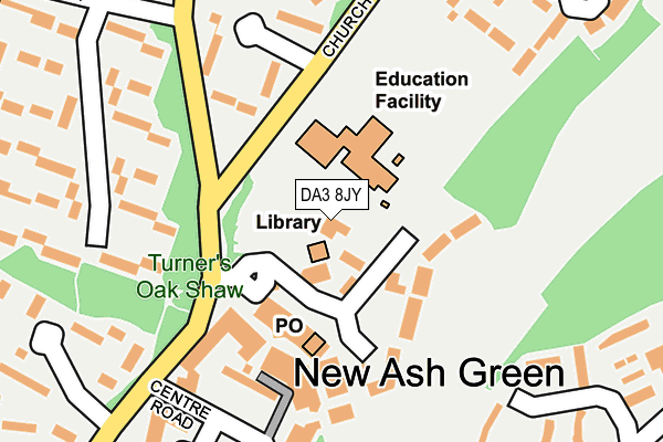 DA3 8JY map - OS OpenMap – Local (Ordnance Survey) DA3 8JY map - OS OpenMap – Local (Ordnance Survey)