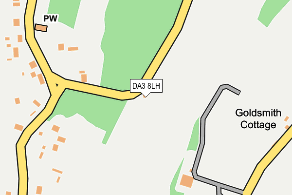 DA3 8LH map - OS OpenMap – Local (Ordnance Survey) DA3 8LH map - OS OpenMap – Local (Ordnance Survey)