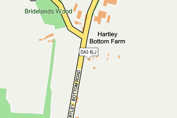 DA3 8LJ map - OS OpenMap – Local (Ordnance Survey) DA3 8LJ map - OS OpenMap – Local (Ordnance Survey)