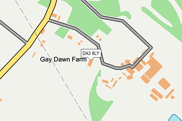 DA3 8LY map - OS OpenMap – Local (Ordnance Survey) DA3 8LY map - OS OpenMap – Local (Ordnance Survey)