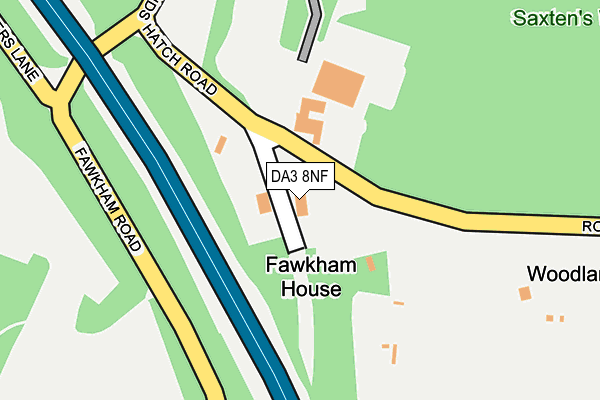 DA3 8NF map - OS OpenMap – Local (Ordnance Survey) DA3 8NF map - OS OpenMap – Local (Ordnance Survey)