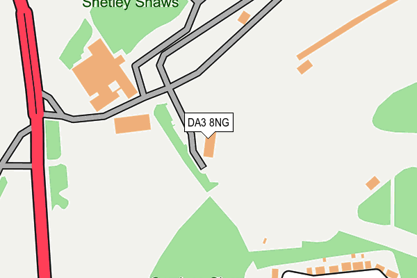 DA3 8NG map - OS OpenMap – Local (Ordnance Survey) DA3 8NG map - OS OpenMap – Local (Ordnance Survey)