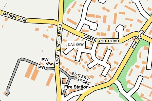 DA3 8RW map - OS OpenMap – Local (Ordnance Survey) DA3 8RW map - OS OpenMap – Local (Ordnance Survey)