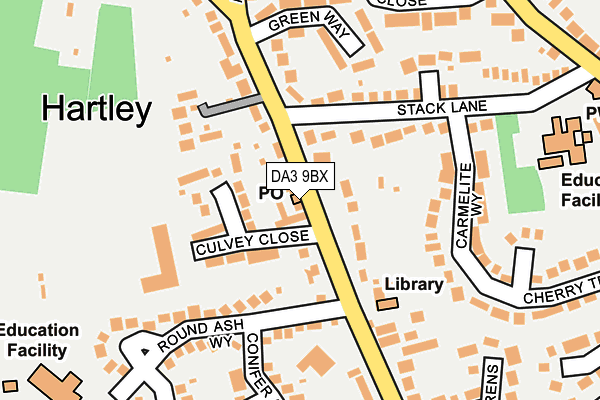 DA3 9BX map - OS OpenMap – Local (Ordnance Survey) DA3 9BX map - OS OpenMap – Local (Ordnance Survey)