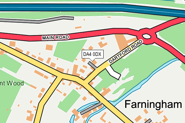 DA4 0DX map - OS OpenMap – Local (Ordnance Survey)