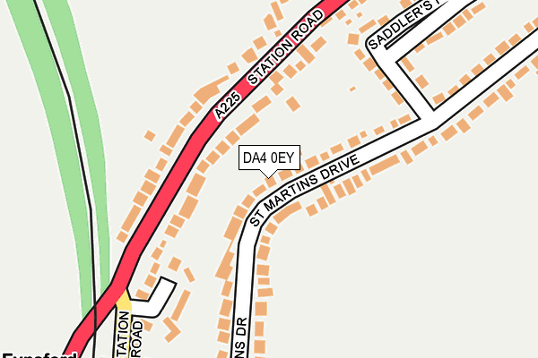 DA4 0EY map - OS OpenMap – Local (Ordnance Survey) DA4 0EY map - OS OpenMap – Local (Ordnance Survey)