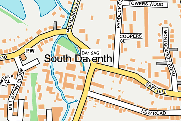 DA4 9AG map - OS OpenMap – Local (Ordnance Survey) DA4 9AG map - OS OpenMap – Local (Ordnance Survey)