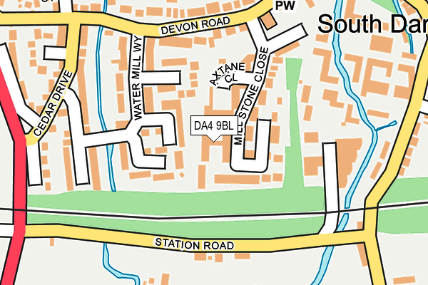 DA4 9BL map - OS OpenMap – Local (Ordnance Survey) DA4 9BL map - OS OpenMap – Local (Ordnance Survey)