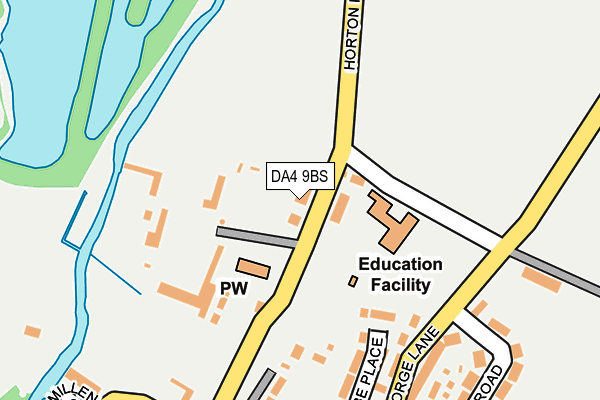DA4 9BS map - OS OpenMap – Local (Ordnance Survey) DA4 9BS map - OS OpenMap – Local (Ordnance Survey)