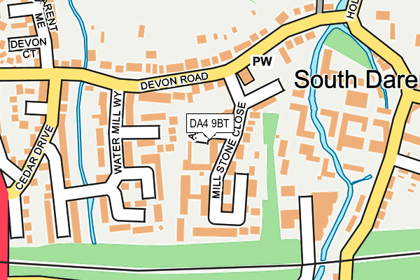 DA4 9BT map - OS OpenMap – Local (Ordnance Survey) DA4 9BT map - OS OpenMap – Local (Ordnance Survey)