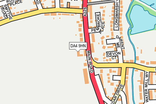 DA4 9HN map - OS OpenMap – Local (Ordnance Survey) DA4 9HN map - OS OpenMap – Local (Ordnance Survey)