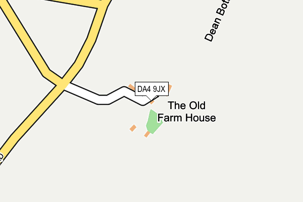 DA4 9JX map - OS OpenMap – Local (Ordnance Survey) DA4 9JX map - OS OpenMap – Local (Ordnance Survey)