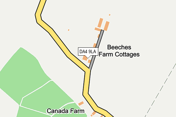 DA4 9LA map - OS OpenMap – Local (Ordnance Survey) DA4 9LA map - OS OpenMap – Local (Ordnance Survey)
