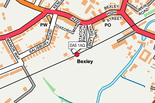 DA5 1AQ map - OS OpenMap – Local (Ordnance Survey) DA5 1AQ map - OS OpenMap – Local (Ordnance Survey)