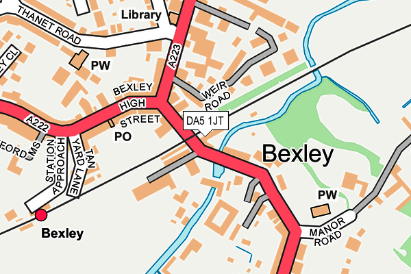 DA5 1JT map - OS OpenMap – Local (Ordnance Survey) DA5 1JT map - OS OpenMap – Local (Ordnance Survey)