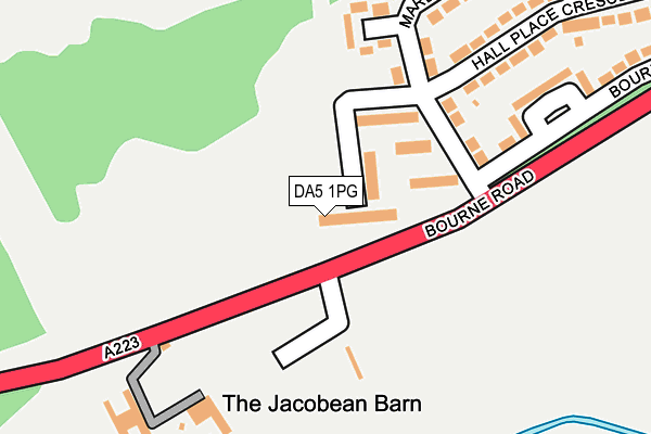 DA5 1PG map - OS OpenMap – Local (Ordnance Survey) DA5 1PG map - OS OpenMap – Local (Ordnance Survey)