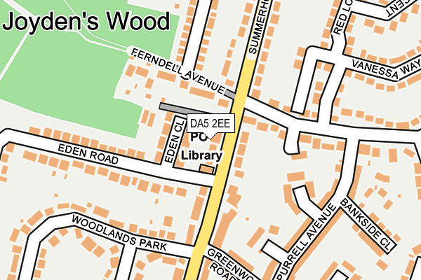 DA5 2EE map - OS OpenMap – Local (Ordnance Survey)