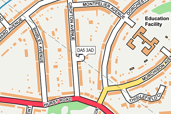DA5 3AD map - OS OpenMap – Local (Ordnance Survey) DA5 3AD map - OS OpenMap – Local (Ordnance Survey)