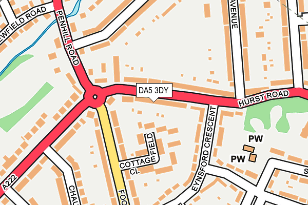 DA5 3DY map - OS OpenMap – Local (Ordnance Survey) DA5 3DY map - OS OpenMap – Local (Ordnance Survey)