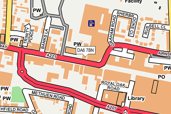 DA6 7BN map - OS OpenMap – Local (Ordnance Survey) DA6 7BN map - OS OpenMap – Local (Ordnance Survey)